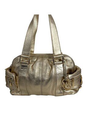 Vintage Michael Kors Austin Gold Metallic Leather Bag